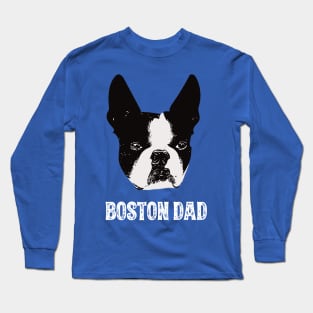 Boston Terrier Dad Long Sleeve T-Shirt